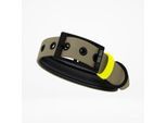 THE DOG IDEA Biothane Halsband Beige neon gelb M