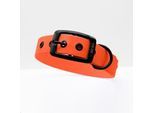 THE DOG IDEA Biothane Halsband Orange Schwarz L