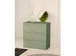 Kommode FORTE "EDMORE", grün, B:77,2cm H:79,8cm T:42,2cm, Sideboards, Kommode, Kommode, Breite ca. 78 cm