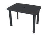 vidaXL Gartentisch Anthrazit 101x68x72 cm Kunststoff