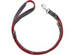Hunter Verstellbare Führleine Maldon rot/ grau 2,5 cm