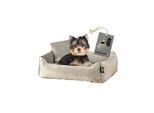 Rohrschneider ® Hundebett inkl. Gratis-Beigabe, Kuschelsofa taupe S