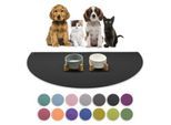 SANOZOO ® - Napfunterlage Halbrund - Öko-Tex und Made in Germany schwarz 30 cm, 60 cm