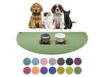 SANOZOO ® - Napfunterlage Halbrund - Öko-Tex und Made in Germany blassgrün 60 cm, 1,2 m