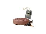 Rohrschneider ® Hundekissen inkl. Gratis-Beigabe, Kuschelhöhle "Denver" altrosa S