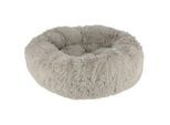 Kerbl Pet Kuschelbett Fluffy, Hellgrau, Rund, Ø76cmx19cm