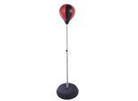 Punchingball Set Standbox Training Set höhenverstellbar Schwarz+Rot