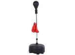 Punchingball Set Boxen Training Set Standboxsack mit Rote ø48 x H136-154 cm