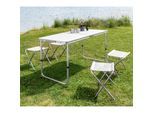 Camping Klappbarer Tisch Set 5-tlg.