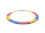Trampolin Randabdeckung Sicherheitsnetz Wetterplane Leiter 8ft 10ft 12ft 15ft (Randabdeckung: Ø 244cm-Bunt)