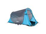 Pop up Zelt für 1-2 Personen Campingzelt für 3 Jahreszeiten Blau+Grau 220 x 108 x 110 cm
