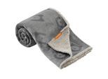 FEANDREA Wasserdichte Hundedecke Sherpa Fleece Grau XXL
