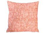 Novel Zierkissen , Aprikose , Textil , Struktur , Füllung: Polyester,Polyester , 40x8x40 cm , formstabil , Heimtextilien, Wohntextilien, Kissen, Zierkissen