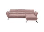 Valdera Ecksofa , Altrosa , Textil , Uni , Ottomane rechts, L-Form , 283x153 cm , Goldenes M , Typenauswahl, Fußauswahl, Lederauswahl, Stoffauswahl, Sitzqualitäten, seitenverkehrt erhältlich, Hocker erhältlich, Rücken echt , Wohnzimmer, Sofas & Couches, Wohnlandschaften, Ecksofas