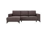 Livetastic Ecksofa , Braun , Textil , Füllung: Schaumstoff , Ottomane links, L-Form , 244x156 cm , Made in Eu , Liegefunktion , Wohnzimmer, Sofas & Couches, Wohnlandschaften, Ecksofas
