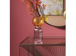 KARE Vase Marvelous Duo, Höhe 31cm, Glas, gelb, lila