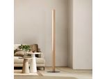LED-Holzstehleuchte Teo, kiefer, 120 cm, Touchdimmer