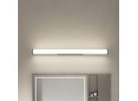 Lindby LED-Wandlampe Kirka, schwarz, Metall, IP44, 90cm, CCT
