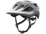 Fahrradhelm ABUS "Aduro 3.0 LED" Gr. S, grau (grau, weiß (race grau)), Helme, S