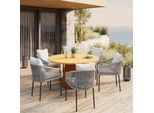 Gartentisch Sanja Massiv Teak ca. Ø 140x76 cm