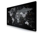 Titanwolf Gaming Mauspad, XXXL Speed Mousepad 1200 x 600 mm, Geschwindigkeit & Präzision, Weltkarte deutsch