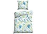 Xxxl Bettwäsche , Blau, Multicolor , Textil , Blätter , 140x200 cm , Oeko-Tex® Standard 100, Oeko-Tex® Made IN Green , bügelfrei, pflegeleicht, atmungsaktiv, hautfreundlich, schadstoffgeprüft , Heimtextilien, Bettwäsche & Leintücher, Bettwäsche