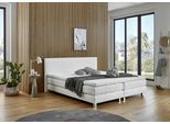 Boxbett "Kyoto", weiß, B:195cm L:210cm, WESTFALIA SCHLAFKOMFORT, Komplettbetten, Kunstleder,Bonnell-,Kaltschaum-&Taschenferderkern wählbar in H2,H3,H4