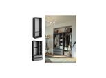 Vicco Kleiderschrank Elmo Anthrazit 80 x 200 cm Set mit 2 Teile