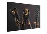 artgeist Keilrahmenbild , Schwarz, Hellgelb , Holz, Textil , Kiefer , rechteckig , 90x60x1.2 cm , Keilrahmen , Bilder & Rahmen, Bilder, Leinwandbilder