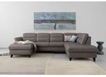 sit&more Wohnlandschaft »Mellum U-Form«, Federkern, wahlweise mit Bettfunktion, Stauraum und Armteilfunktion