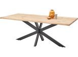 HBZ Esstisch »TOM, TOPSELLER!«, (Tisch, Esstisch), 200 cm breit Eiche Massivholz mit Baumkante