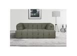 2-Sitzer INOSIGN "APERIRE B/T/H: 180/100/77 cm", grün (oliv), B:180cm H:77cm T:100cm, 100% Polyester, Sofas, aufwändige, moderne Steppung mit tiefem Einzug, auch hinten