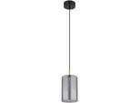LED-Hängeleuchte Lampigna Schwarz/Messing max. 10 Watt