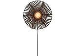 Good & Mojo Wandleuchte , Schwarz , Naturmaterialien , Holz , rund , 12 cm , LED-Leuchtmittel austauschbar , Lampen & Leuchten, Innenbeleuchtung, Spots & Strahler, Wandstrahler