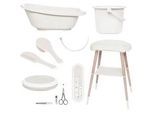Bebe Jou Babybadeset , Beige , Kunststoff , 7-teilig , 79.5x40x46 cm , Pflegen, Baden, Babybadewannen