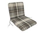 DEGAMO Auflage SEATTLE für Sessel, grau/beige kariert