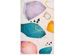 Xxxl Flachwebeteppich , Multicolor , Textil , Abstraktes , rechteckig , 200x290 cm , pflegeleicht , Teppiche und Böden, Teppiche, Webteppiche