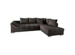 Wohnlandschaft Alvito Dunkelbraun Nylon/Mikrofaser