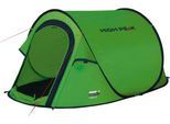 Wurfzelt HIGH PEAK "Vision 2", grün (grün anthrazit), Zelte, B/H/L: 140cm x 100cm x 235cm, B:140cm H:100cm L:235cm