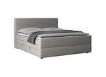 Boxspringbett Verona ca. 180x200 cm Silberfarben