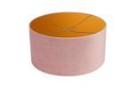 Leuchtenschirm Velour, Rosa, Metall, Textil, zylindrisch, E27, 35 cm, Lampen & Leuchten, Innenbeleuchtung, Lampenschirme