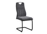 Livetastic Schwingstuhl, Anthrazit, Schwarz, Holz, Metall, Textil, Pappel, Sperrholz, C-Form, 45x101x58 cm, Esszimmer, Stühle, Esszimmerstühle, Schwingstühle