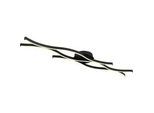 LED-Deckenleuchte Relo in Opal/Schwarz max. 35 Watt Deckenlampe