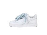 Nike Air force 1 low rope laces baby blue custom