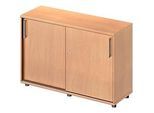Schäfer Shop Genius Schiebetürenschrank TETRIS WOOD, 2 OH, B 1200 mm, Höhe inkl. Gleiter, Buche-Dekor