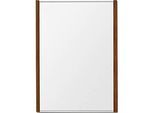 moedel Wandschild LMH DIN A4, Hochformat, individuell beschriftbar, Klebe- oder Schraubmontage, B 221,5 x H 299,5 mm, silber/Nussbaum