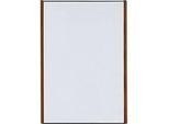 moedel Wandschild LMH, DIN A3, Hochformat, Holz- und Aluminiumrahmen, Klebe- oder Schraubmontage, B 308,5 x H 422,5 mm, silber/Nussbaum