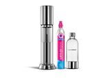 SODASTREAM Wassersprudler "Enso mit Quickconnect und Flasche", silber (silberfarben), B:16,1cm H:45cm T:27,2cm, Wassersprudler, Wassersprudler