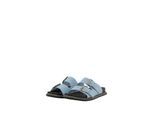 TOM TAILOR Damen Flache Sandalen in Jeans-Optik, blau, Uni, Gr. 39