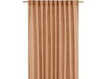 Xxxl Fertigvorhang , Braun , Textil , Uni , 145x260 cm , Heimtextilien, Vorhänge, Fertigvorhänge